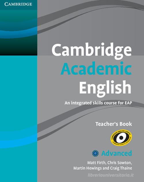9780521165273 Cambridge Academic English. Level C1. Teacher's book - Craig Thain