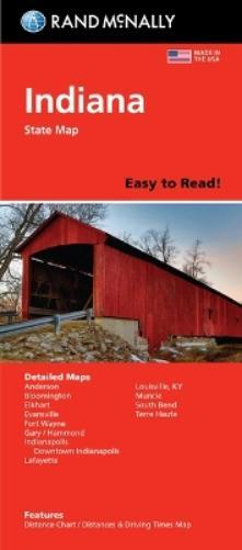Rand McNally Easy to Read: Indiana State Map (Map)