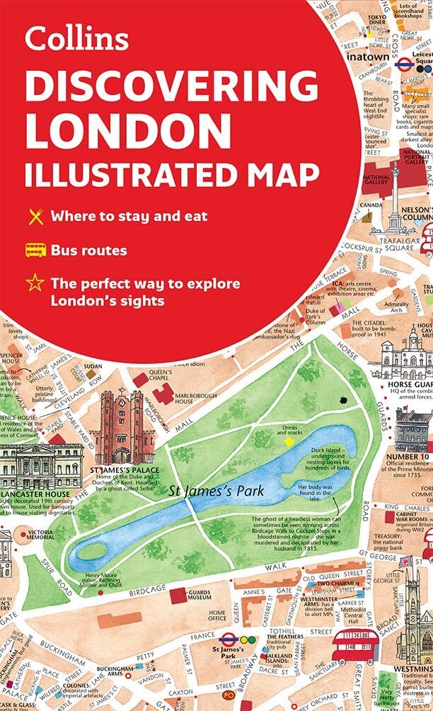 9780008492618 Discovering London Illustrated Map - Dominic Beddow,Collins Maps