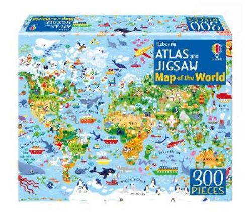 Sam Smith Atlas and Jigsaw Map of the World (Tascabile) Usborne Book and Jigsaw