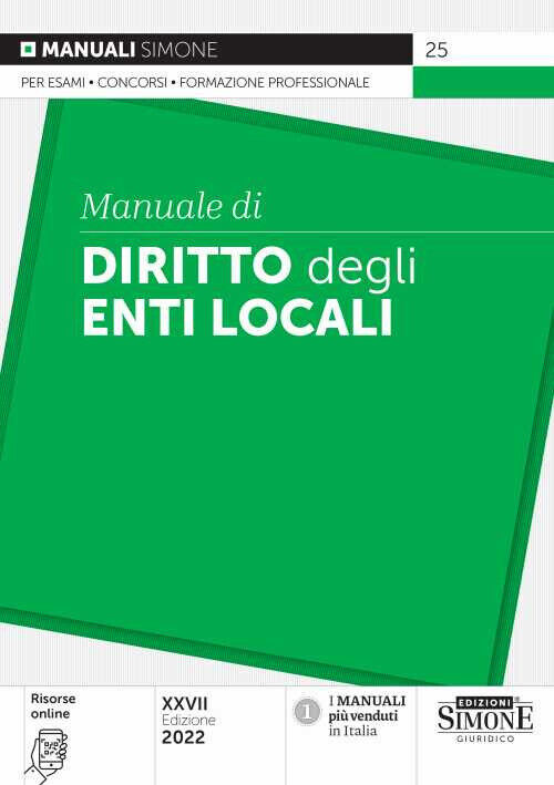 Manuale di diritto degli enti locali. Con espansione online - AA.VV.