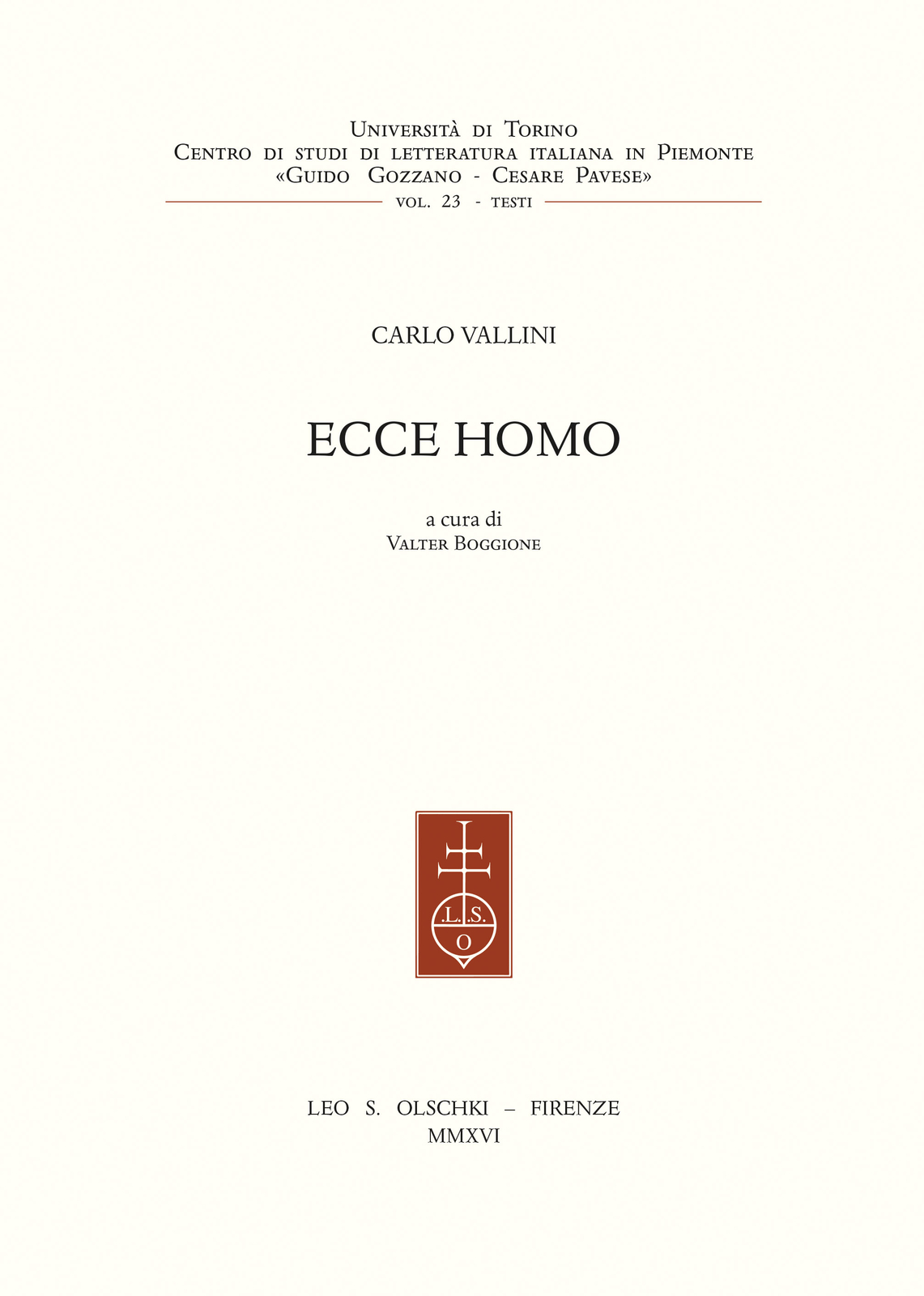 Ecce homo 9788822264725
