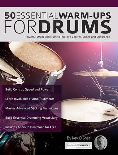 Kev O'Shea 50 Essential Warm-Ups for Drums (Tascabile)