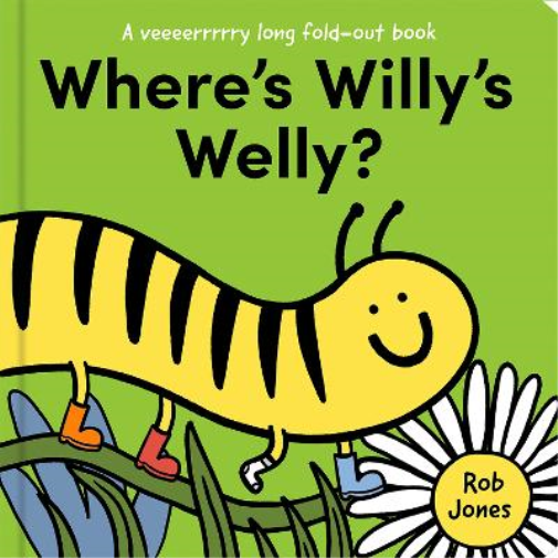 Rob Jones Where’s Willy’s Welly? (Libro di cartone) VERY long fold-out book