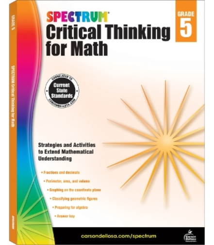 Spectrum Critical Thinking for Math, Grade 5 (Tascabile) Spectrum