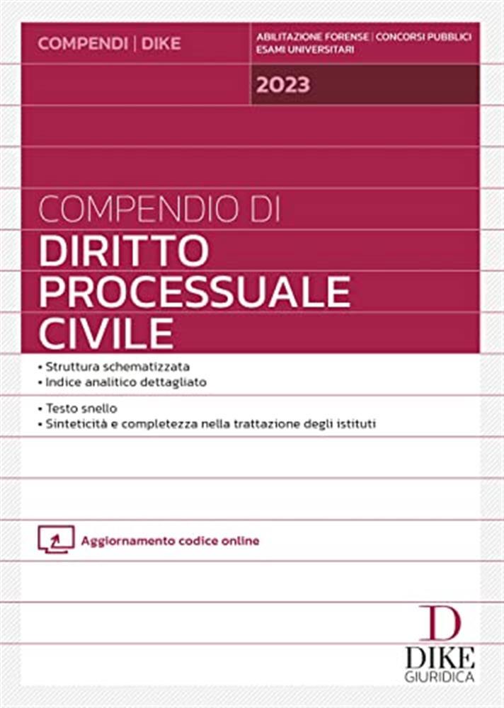 Compendio di diritto processuale civile - Sassani Bruno, Tiscini Roberta