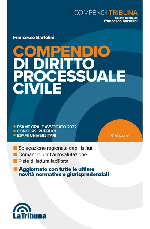 COMPENDIO DI DIRITTO PROCESSUALE CIVILE BARTOLINI FRANCESCO