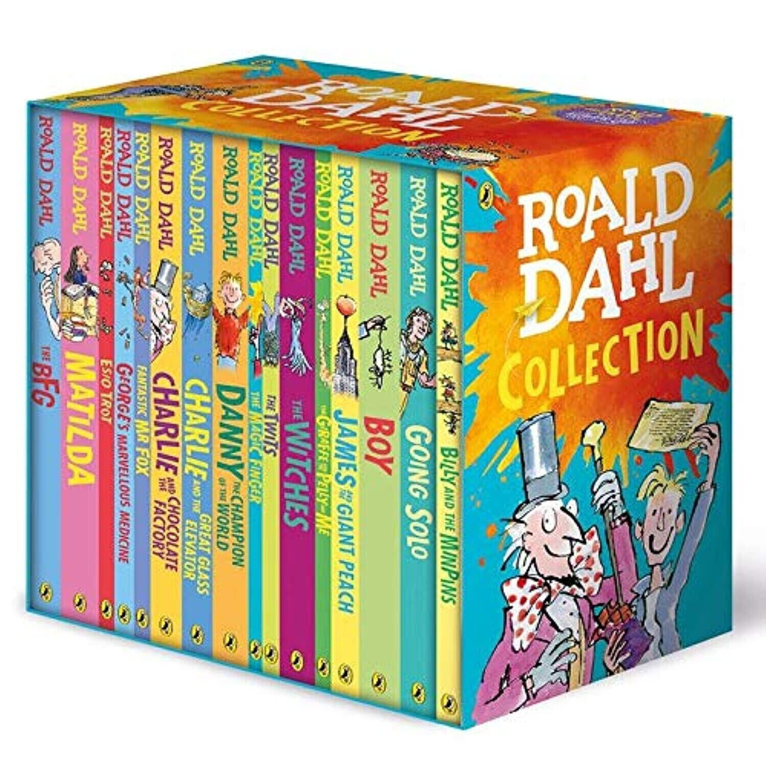Cofanetto di 16 libri della collezione Roald Dahl di Roald Dahl Nuovo stock...