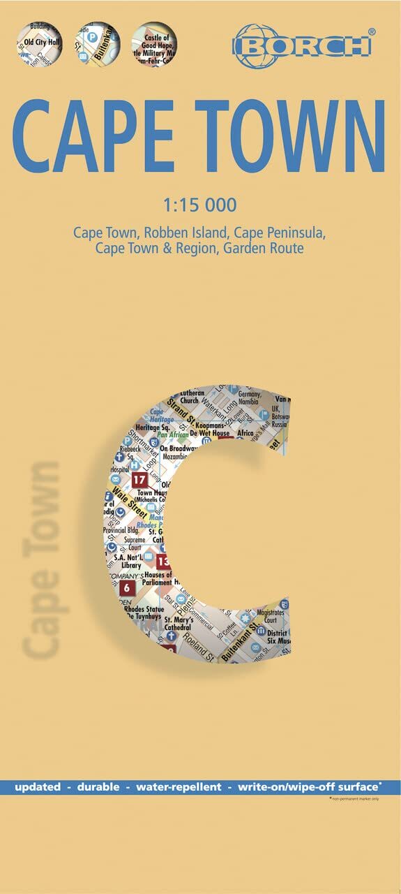 9783866093805 Mappa Borch Città del Capo: Cape Town, Robben Isl... Garden Route