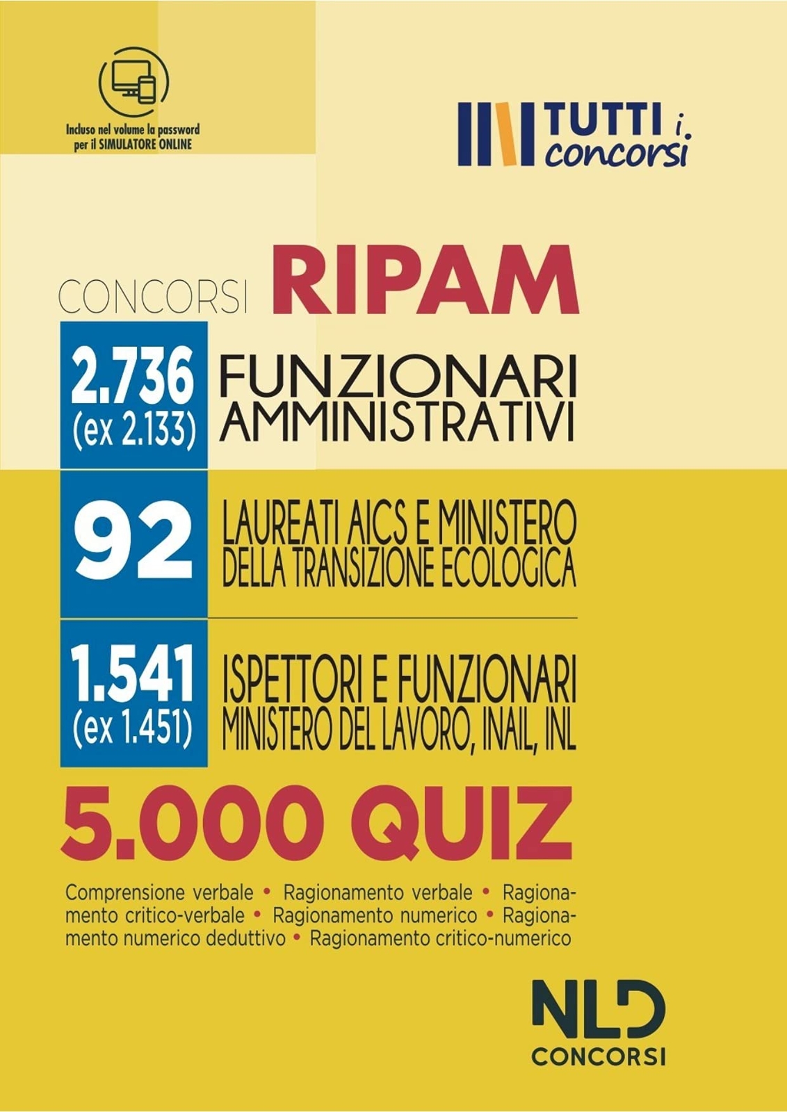 9788833585277 5000 quiz di logica RIPAM. Oltre 5000 quiz per la ...o Inail e INL