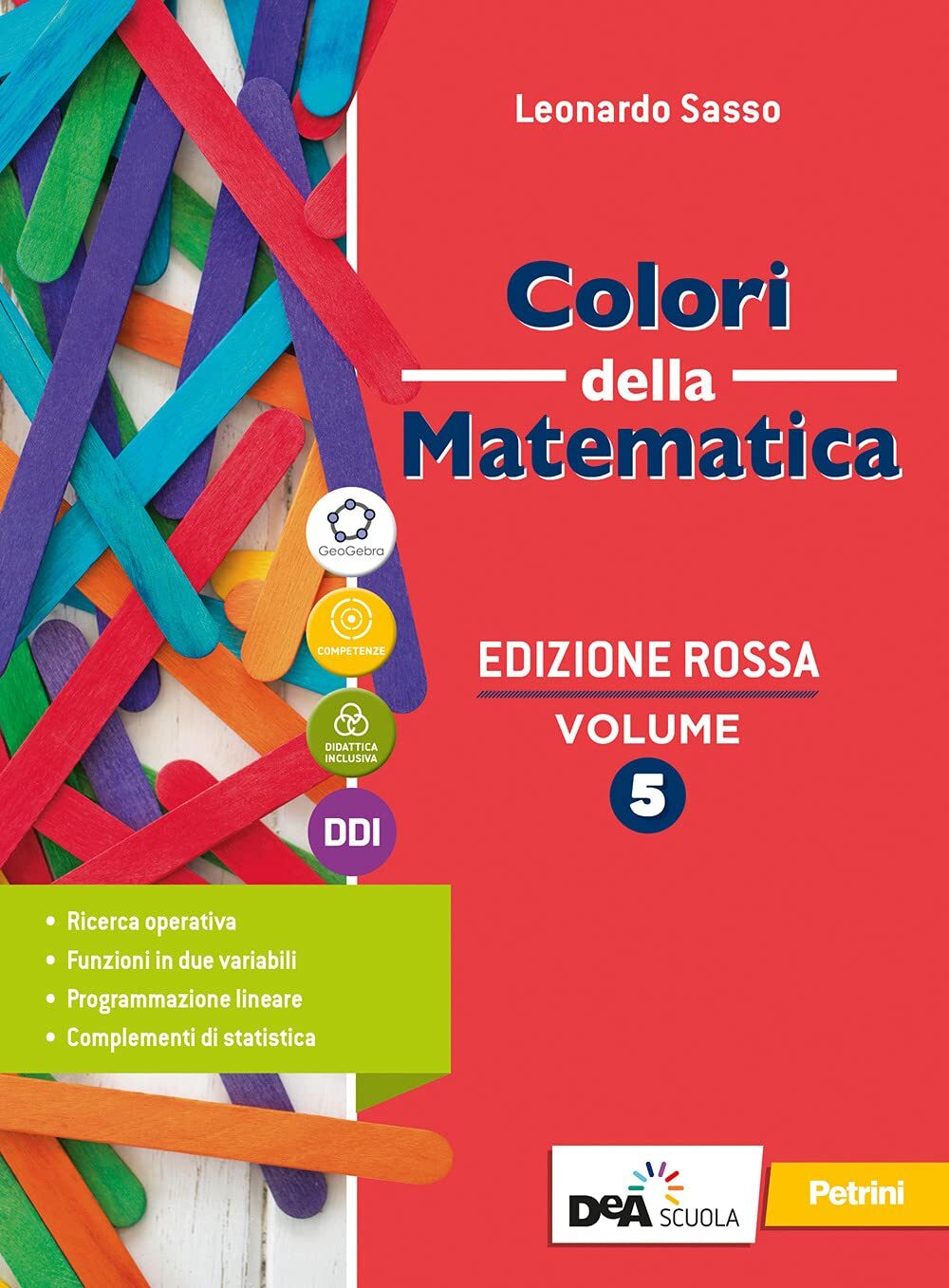 9788849424614 Colori della matematica. Ediz. rossa. Con Quaderno...line (Vol. 5)