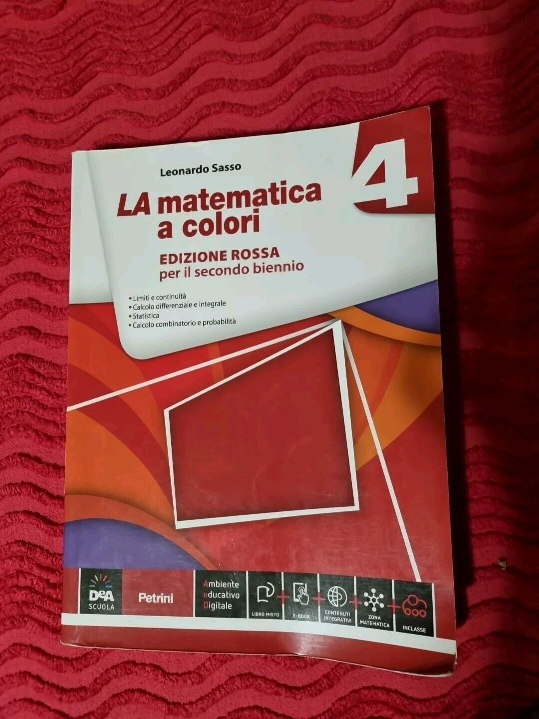 matematica a colori rossa 4 9788849420401