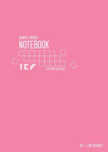 9781726290340 Graph Paper Notebook A4 1 cm Squares: Pink, Large,...book for Kids