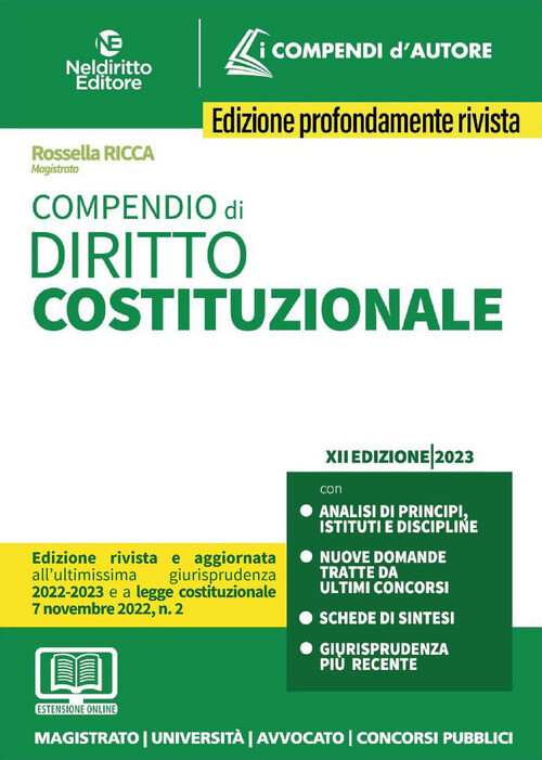 COMPENDIO DI DIRITTO COSTITUZIONALE RICCA ROSSELLA