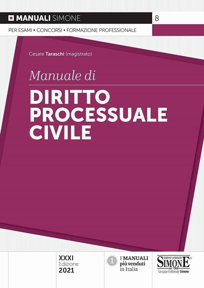 9788891429605 Manuale di diritto processuale civile - Cesare Taraschi