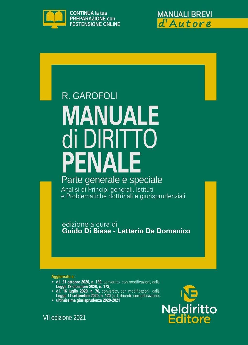 9788832708202 Manuale breve di diritto penale - Garofoli R.