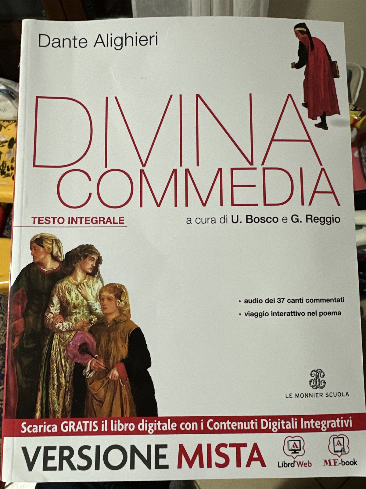 La divina commedia Testo cartaceo U. Bosco G. Reggio 9788800222372 NO CODICE
