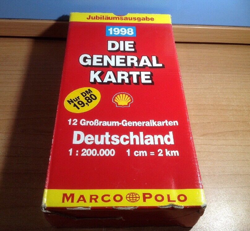 COFANETTO "DIE GENERAL KARTE" DEUTSCHLAND CONTENENTE 12 CARTE DEL 1998 NUOVE