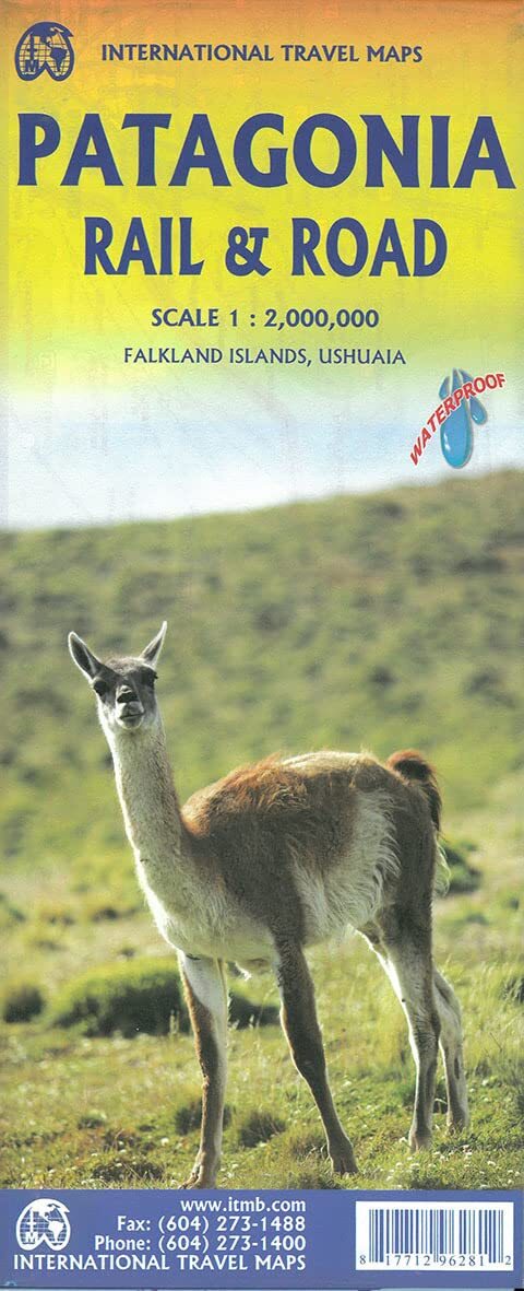 9781771296281 PATAGONIA RAIL & ROAD FALKLAND ISLANDS USHUAIA: 1:2000000 - COLLEC
