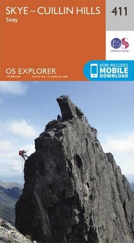 Skye - Cuillin Hills - Soay (Map) OS Explorer Map