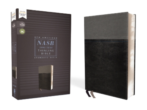 NASB, Thinline Bible, Leathersoft, Black, Red Letter, 199 (Rilegato in ecopelle)