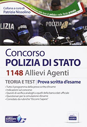 9788865848678 Concorso Polizia di Stato - 1148 Allievi Agenti - Manuale - P. Nis