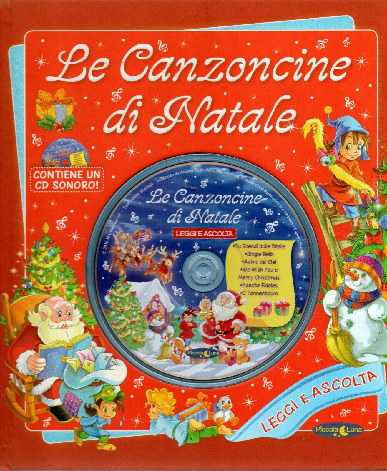 LE CANZONCINE DI NATALE - con CD - leggi e ascolta - narrativa