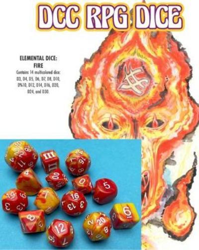 Harley Stroh DCC RPG Dice Set Elemental Dice: Fire (Tascabile)