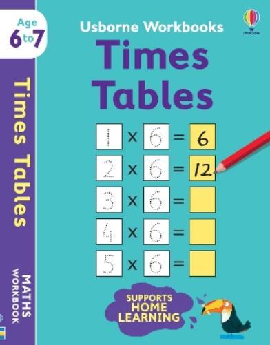 Holly Bathie Usborne Workbooks Times Tables 6-7 (Tascabile) Usborne Workbooks