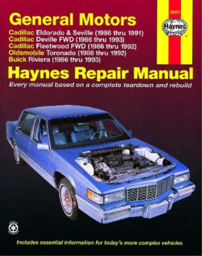 General Motors covering Cadillac Eldorado & Seville (86-91), Cadilla (Tascabile)