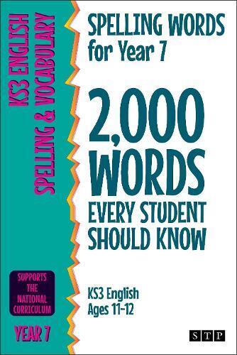 STP Books Spelling Words for Year 7 (Tascabile)