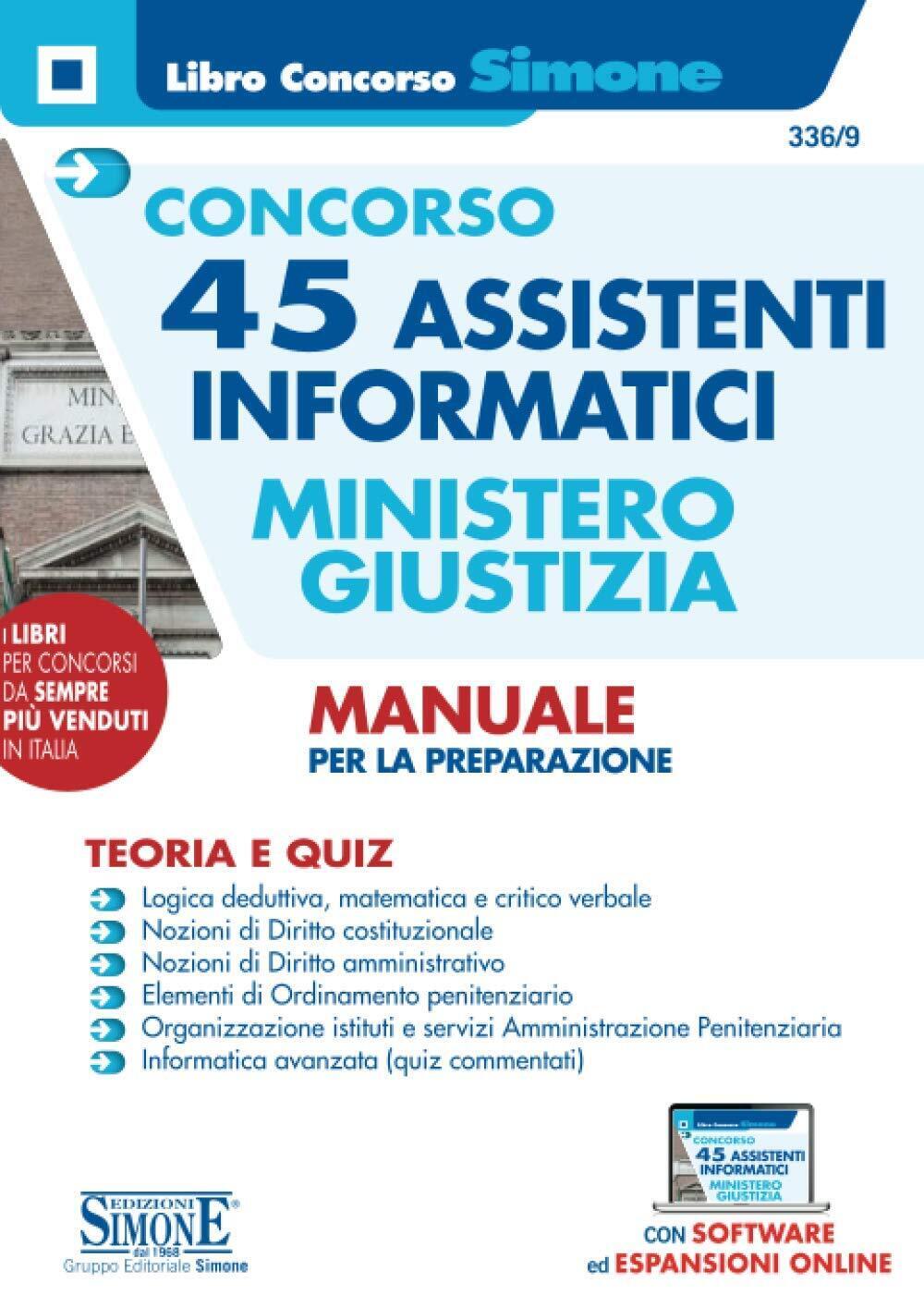 9788891426970 Concorso 45 Assistenti informatici – Ministero d... preparazione