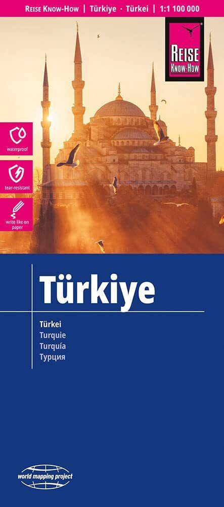 9783831774166 Reise Know-How Landkarte Türkei (1:1.100.000): wo...pping project
