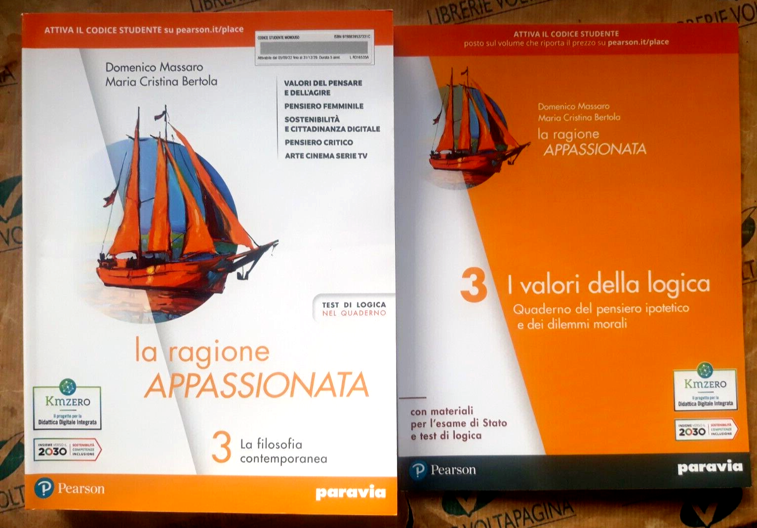 LA RAGIONE APPASSIONATA VOL. 3 (IN 2 TOMI) - D.MASSARO e C.BERTOLA - PARAVIA