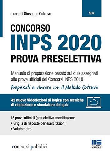 9788891639455 Concorso INPS 2020. Prova preselettiva. Manuale di... videolezioni
