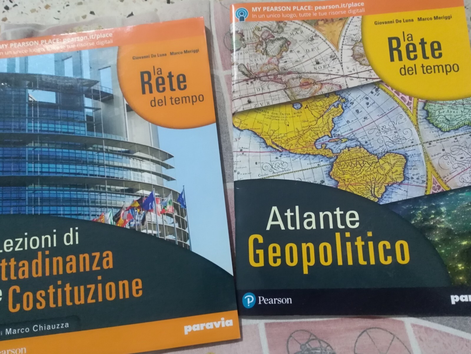 LEZIONI DI CITTADINANZA E COSTITUZIONE + ATLANTE GEOPOLITICO PEARSON NUOVI