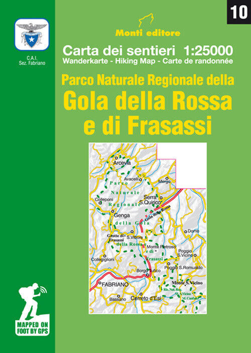 Parco naturale regionale della Gola della Rossa e di Frasassi. Cartina dei...