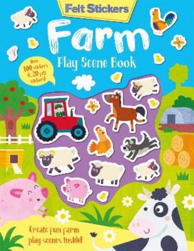 Kit Elliot Felt Stickers Farm Play Scene Book (Tascabile) Felt Stickers