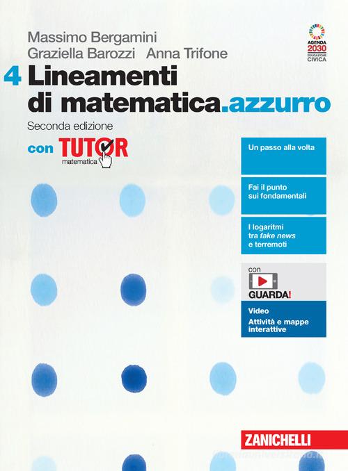 9788808253910 Lineamenti di matematica.azzurro. Con Tutor. Per l... online vol.4