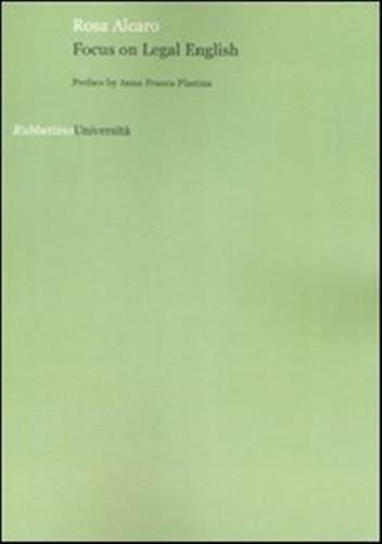 Focus on legal english - Alcaro Rosa