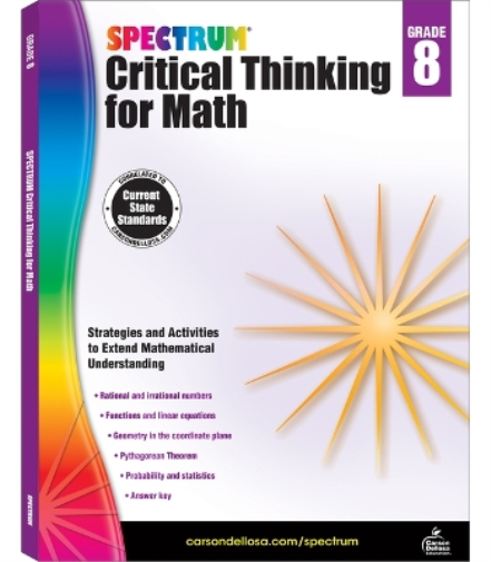 Spectrum Critical Thinking for Math, Grade 8 (Tascabile) Spectrum