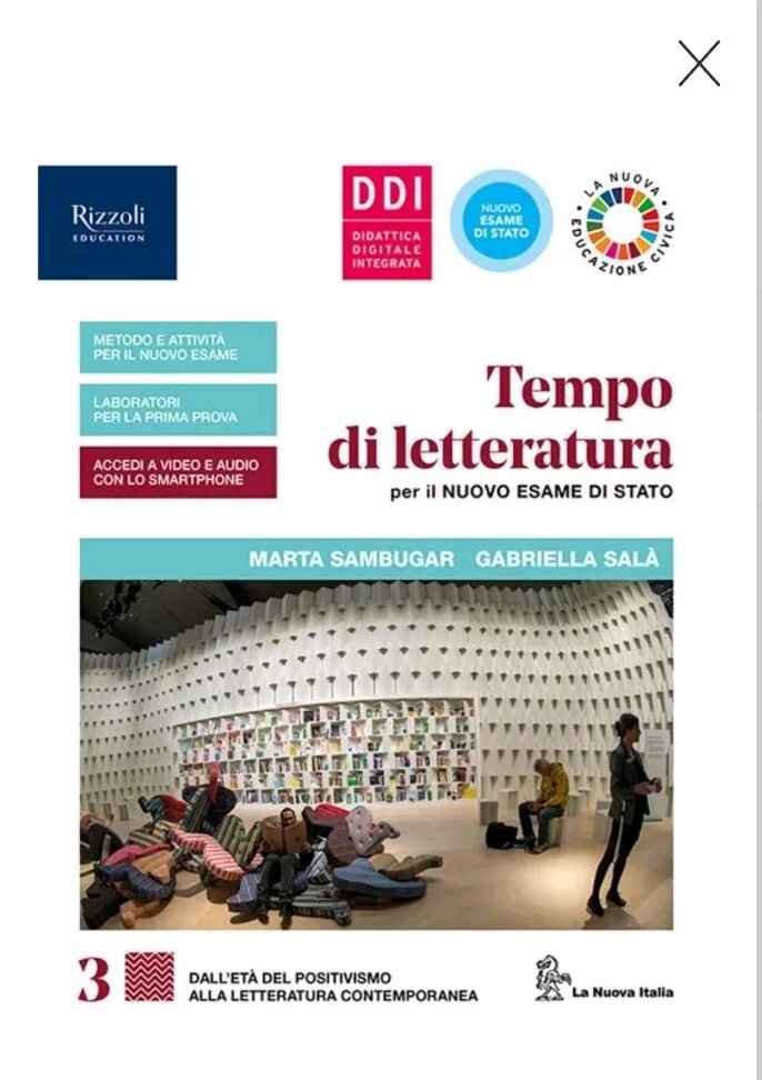 9788830206069 Tempo di letteratura per il nuovo esame di Stato Con Copertina