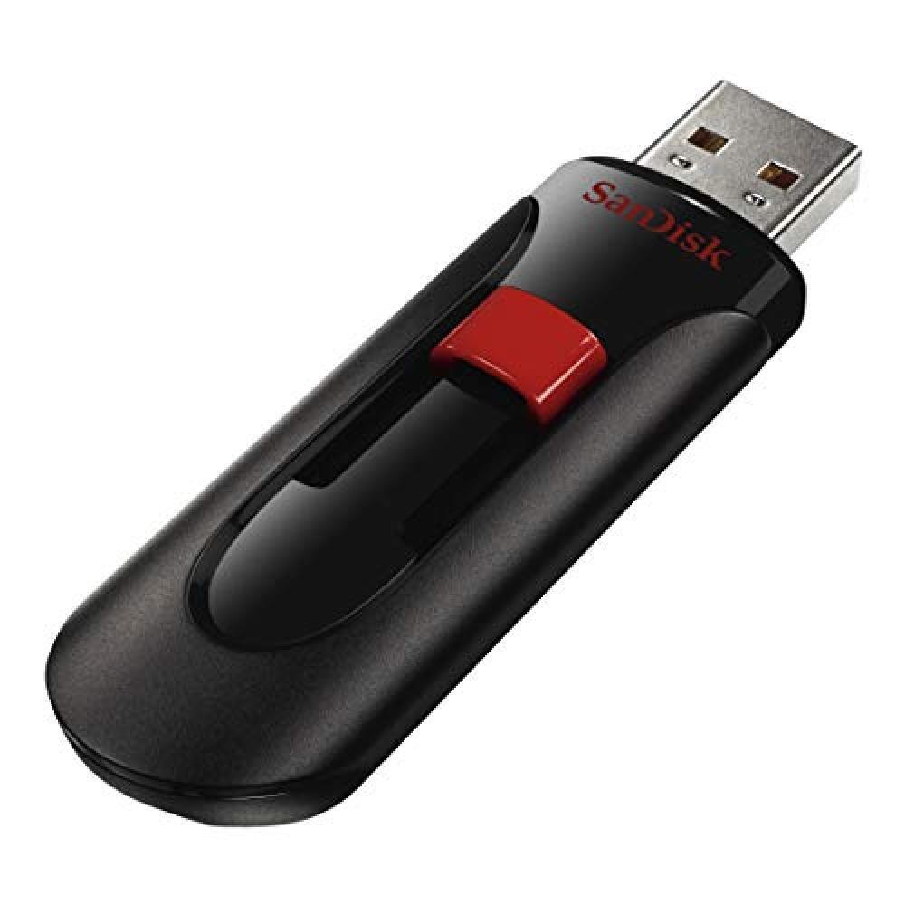 (TG. 256 GB) SanDisk Cruzer Glide 256 GB, Chiavetta USB 2.0, Nero/Rosso - NUOVO