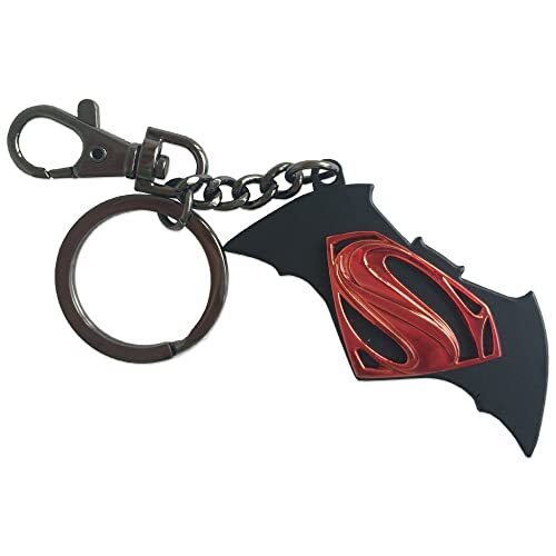 Batman vs Superman Logo Key Chain NUOVO