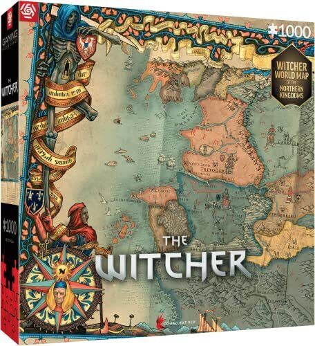 Gaming Puzzle: The Witcher 3 The Northern Kingdoms Puzzles - 1000 ACC NUOVO