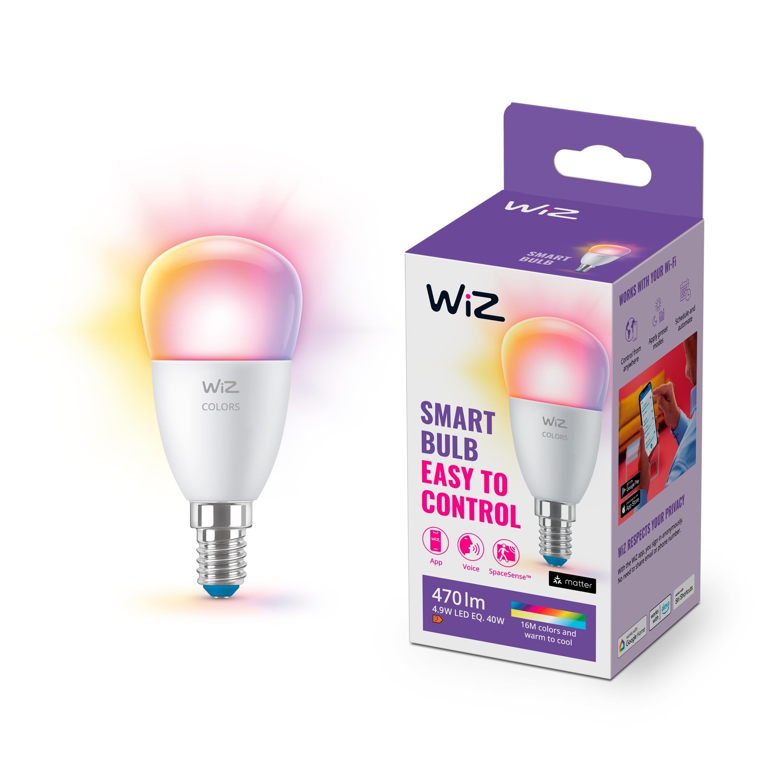 Wiz -  Wifi E27 A60 Bulb - Colour And Tunable White - Smart Home NUOVO