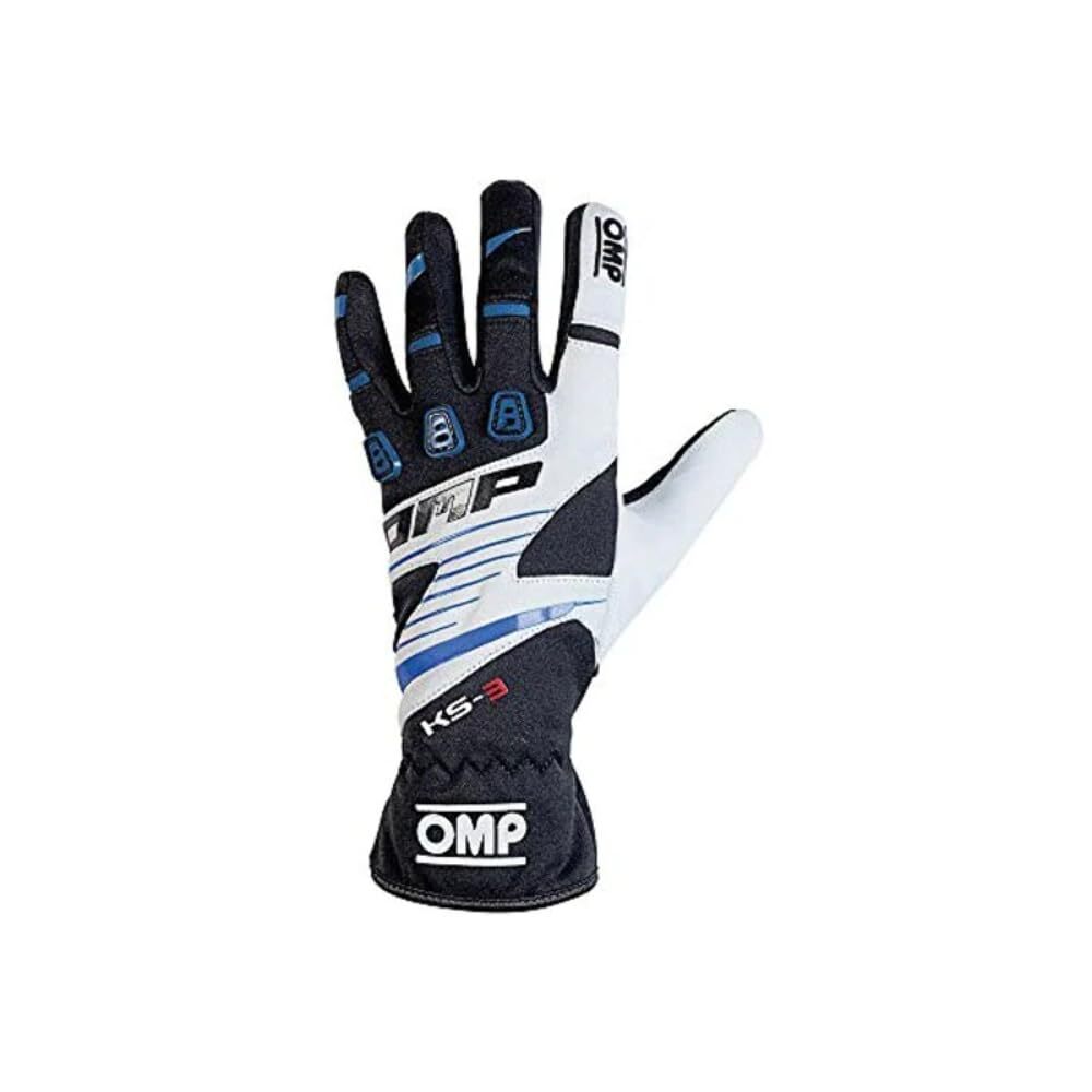 Men`S Driving Gloves Omp My2018 Blue Black NUOVO