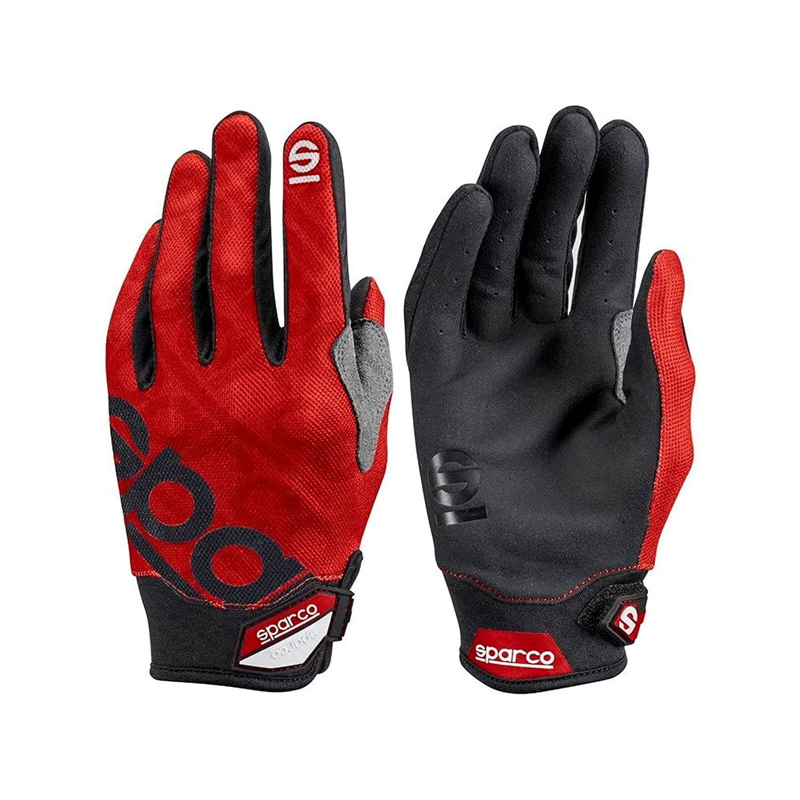 Men`S Driving Gloves Sparco Meca 3 Red (Size: L) NUOVO