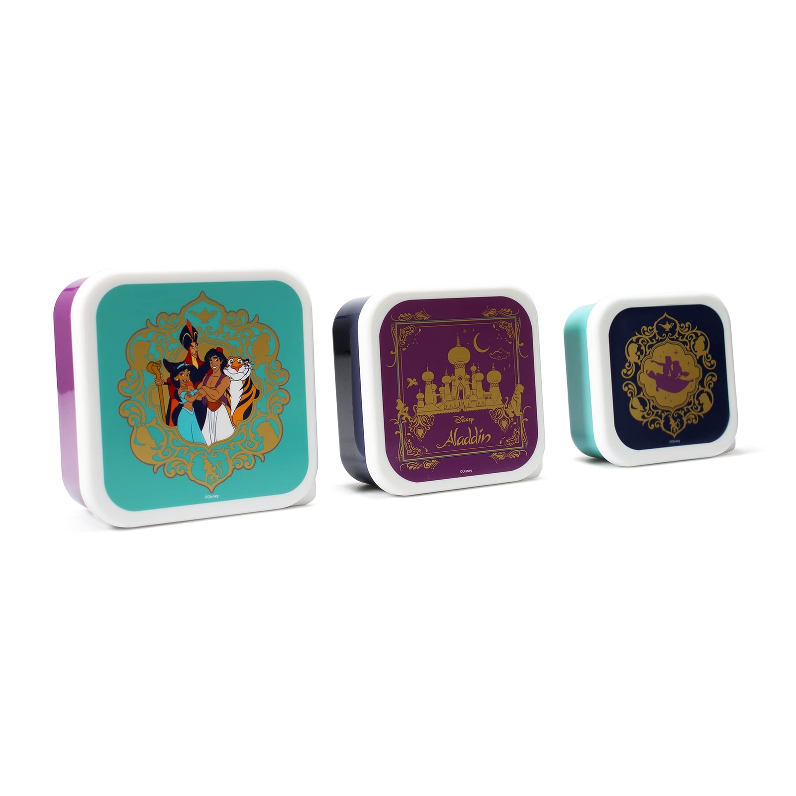 DISNEY - Aladdin - Set of 3 Lunch Boxes ACC NUOVO