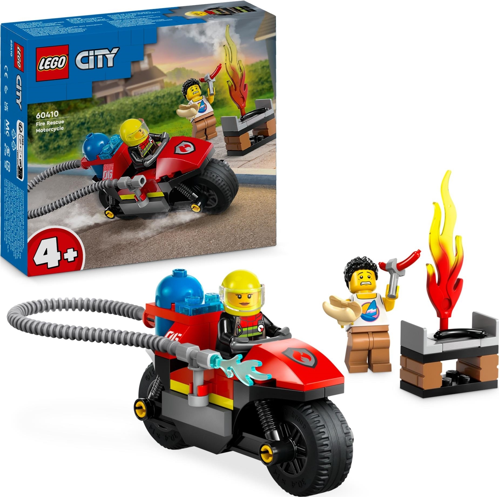 Merchandising Lego: 60410 - City Fire - Motocicletta Dei Pompieri